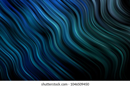 Dark BLUE vector pattern with lava shapes. Blurred geometric sample with gradient bubbles.  Marble design for your web site.