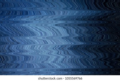 Dark BLUE vector pattern with lava shapes. An elegant bright illustration with gradient. A completely new marble design for your business.