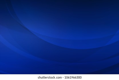 Dark BLUE vector pattern with lava shapes. Shining illustration, which consist of blurred lines, circles. A completely new template for your business design.