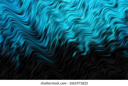 Dark BLUE vector pattern with lava shapes. Brand-new colored illustration in marble style with gradient. A completely new template for your business design.