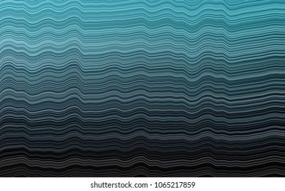 Dark BLUE vector pattern with lava shapes. A vague circumflex abstract illustration with gradient. Pattern for your business design.