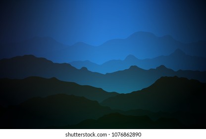 Dark BLUE vector pattern with lava shapes. Modern gradient abstract illustration with bandy lines. A completely new memphis design for your business.