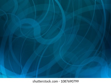 Dark BLUE vector pattern with lava shapes. Creative illustration in halftone marble style with gradient. The elegant pattern for brand book.
