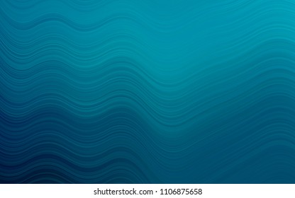 Dark BLUE vector pattern with lava shapes. Colorful abstract illustration with gradient lines. A new texture for your  ad, booklets, leaflets.