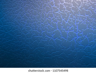 Dark BLUE vector pattern with lava shapes. A vague circumflex abstract illustration with gradient. Marble design for your web site.