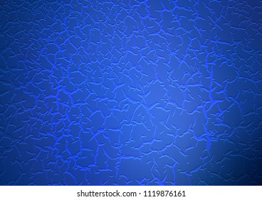 Dark BLUE vector pattern with lava shapes. A vague circumflex abstract illustration with gradient. New composition for your brand book.