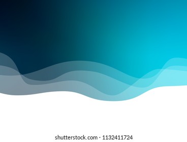 Dark BLUE vector pattern with lava shapes. A sample with blurred bubble shapes. A completely new template for your business design.