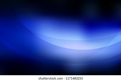 Dark BLUE vector pattern with lava shapes. A completely new color illustration in marble style. Brand-new design for your ads, poster, banner.