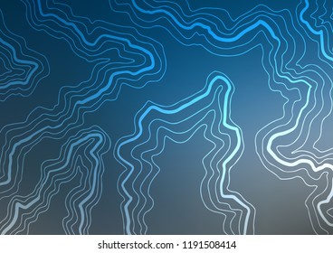 Dark BLUE vector pattern with lava shapes. Brand new colored illustration in marble style with gradient. The best blurred design for your business.