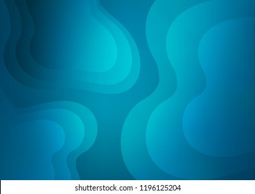Dark BLUE vector pattern with lava shapes. Creative illustration in halftone marble style with gradient. A new texture for your  ad, booklets, leaflets.