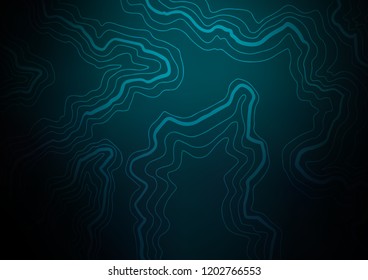 Dark BLUE vector pattern with lava shapes. Shining crooked illustration in marble style. Marble design for your web site.