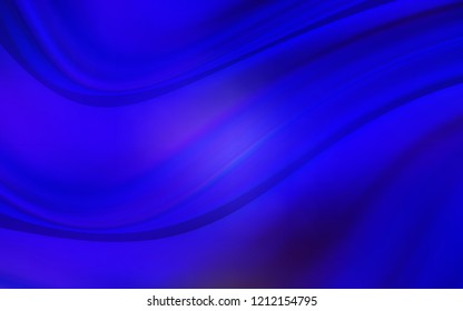 Dark BLUE vector pattern with lava shapes. Colorful abstract illustration with gradient lines. New composition for your brand book.