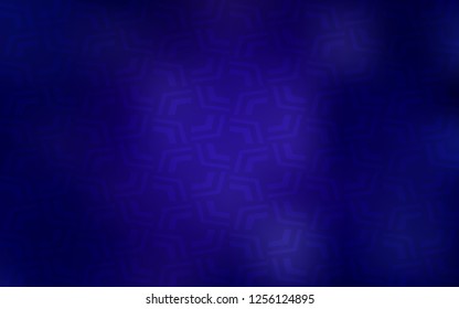 Dark BLUE vector pattern with lava shapes. Creative illustration in halftone marble style with gradient. Textured wave pattern for backgrounds.