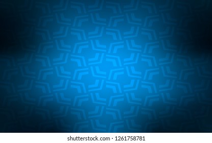 Dark BLUE vector pattern with lava shapes. A sample with blurred bubble shapes. Textured wave pattern for backgrounds.