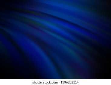 Dark BLUE vector pattern with lava shapes. Creative geometric illustration in marble style with gradient. New composition for your brand book.