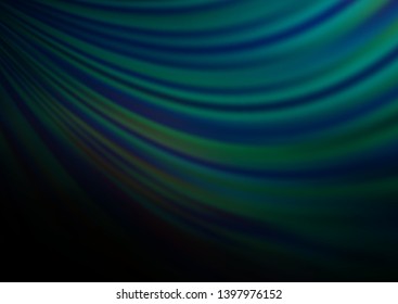 Dark BLUE vector pattern with lava shapes. Colorful illustration in abstract marble style with gradient. The best blurred design for your business.