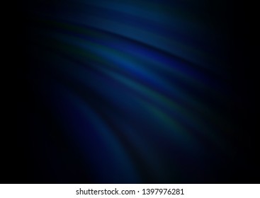 Dark BLUE vector pattern with lava shapes. Geometric illustration in marble style with gradient.  The template for cell phone backgrounds.