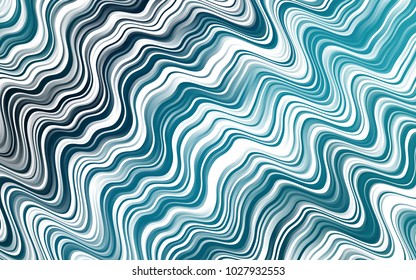 Dark BLUE vector pattern with lines, ovals. A sample with blurred bubble shapes. Brand-new design for your ads, poster, banner.