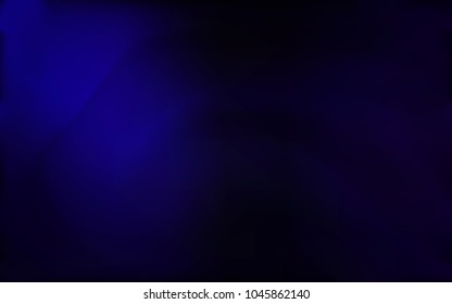 Dark BLUE vector pattern with lines, ovals. Creative geometric illustration in marble style with gradient. New composition for your brand book.