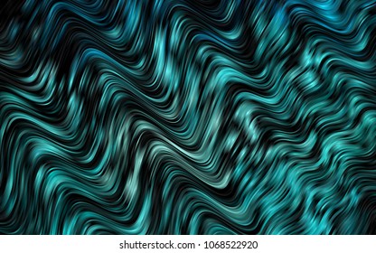 Dark BLUE vector pattern with lines, ovals. Brand-new colored illustration in marble style with gradient. A completely new marble design for your business.