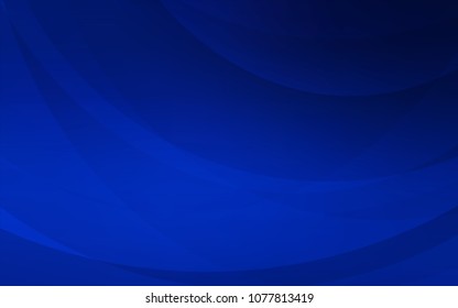Dark BLUE vector pattern with lines, ovals. Geometric illustration in marble style with gradient.  A new texture for your  ad, booklets, leaflets.