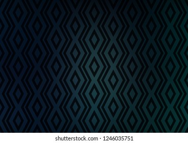 Dark BLUE vector pattern with lines, rectangles. Shining colorful illustration with lines, rectangles. Best design for your ad, poster, banner.