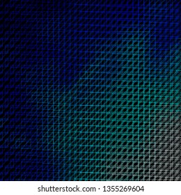 Dark BLUE vector pattern with lines. Geometric abstract illustration with blurred lines. Best design for your posters, banners.