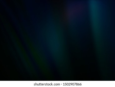 Dark BLUE vector pattern with lines, ovals. An elegant bright illustration with gradient. Pattern for your business design.