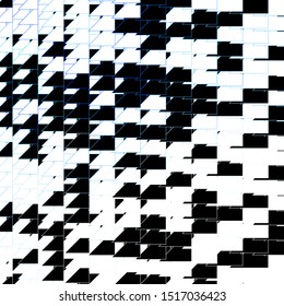 Dark BLUE vector pattern with lines. Repeated lines on abstract background with gradient. Smart design for your promotions.