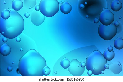 Dark BLUE vector pattern with lines, ovals. Shining crooked illustration in memphis style. Memphis design for your web site.