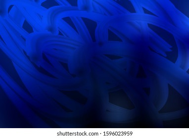 Dark BLUE vector pattern with lines. Colorful illustration in simple style with gradient. A completely new template for your design.