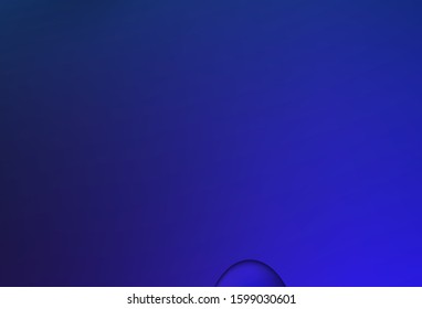 Dark BLUE vector pattern with lines, ovals. Shining illustration, which consist of blurred lines, circles. A completely new template for your business design.