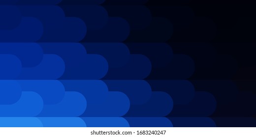 Dark BLUE vector pattern with lines. Repeated lines on abstract background with gradient. Best design for your posters, banners.