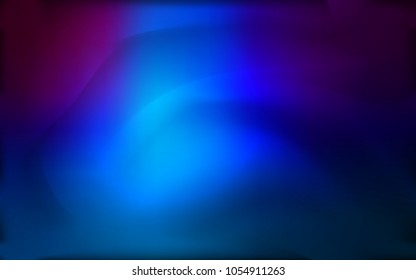 Dark BLUE vector pattern with liquid shapes. Creative geometric illustration in marble style with gradient. Marble style for your business design.