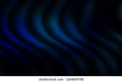 Dark BLUE vector pattern with liquid shapes. An elegant bright illustration with gradient. Marble design for your web site.