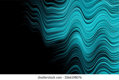 Dark BLUE vector pattern with liquid shapes. Creative geometric illustration in marble style with gradient. The best blurred design for your business.