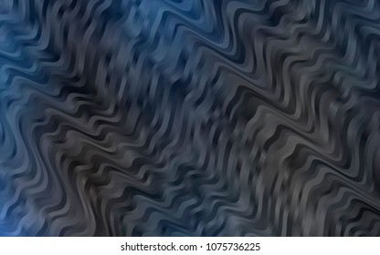 Dark BLUE vector pattern with liquid shapes. Creative illustration in halftone marble style with gradient. New composition for your brand book.