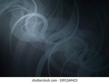 Dark BLUE vector pattern with liquid shapes. Glitter abstract illustration with wry lines. A completely new template for your business design.