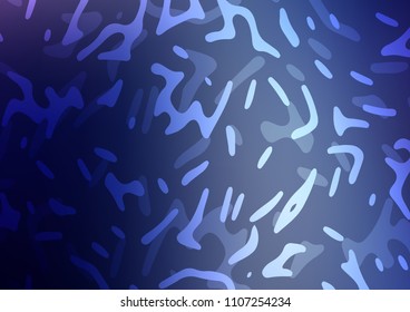 Dark BLUE vector pattern with liquid shapes. Shining crooked illustration in marble style. A completely new marble design for your business.