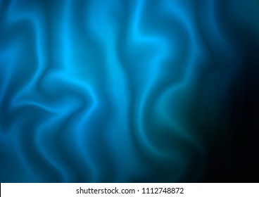 Dark BLUE vector pattern with liquid shapes. Blurred geometric sample with gradient bubbles.  Brand new design for your ads, poster, banner.