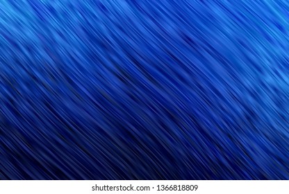 Dark BLUE vector pattern with liquid shapes. Brand new colored illustration in marble style with gradient. Brand new design for your ads, poster, banner.