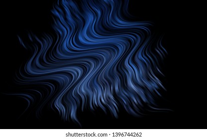 Dark BLUE vector pattern with liquid shapes. Shining crooked illustration in marble style. Marble style for your business design.