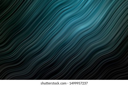 Dark BLUE vector pattern with liquid shapes. Colorful abstract illustration with gradient lines. A completely new marble design for your business.