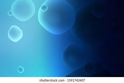 Dark BLUE vector pattern with liquid shapes. Colorful abstract illustration with gradient lines. A new texture for your  ad, booklets, leaflets.