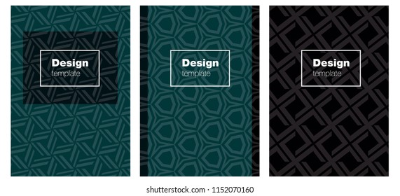 Dark BLUE vector pattern for magazines. Glitter abstract design concept with text box. Pattern for business books, journals.