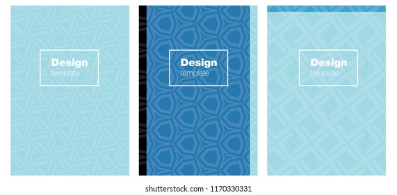 Dark BLUE vector pattern for magazines. Modern abstract design concept with colorful gradient. Design for cover of books, notepads.