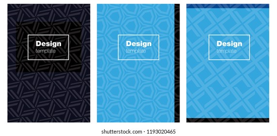 Dark BLUE vector pattern for magazines. Blurred decorative design in abstract style with textbox. Template for magazines, jurnals.