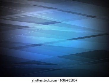 Dark BLUE vector pattern with narrow lines. Blurred decorative design in simple style with lines. Smart design for your business advert.