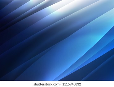Dark BLUE vector pattern with narrow lines. Modern geometrical abstract illustration with staves. The pattern can be used as ads, poster, banner for commercial.