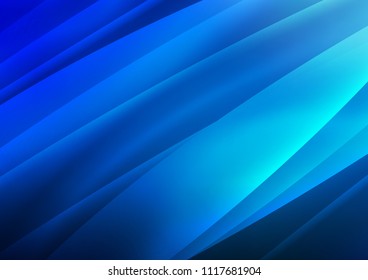 Dark BLUE vector pattern with narrow lines. Blurred decorative design in simple style with lines. Smart design for your business advert.